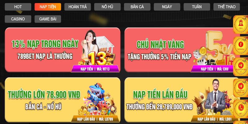 Ưu đãi nạp tiền lần đầu cho tân thủ mới nhập môn