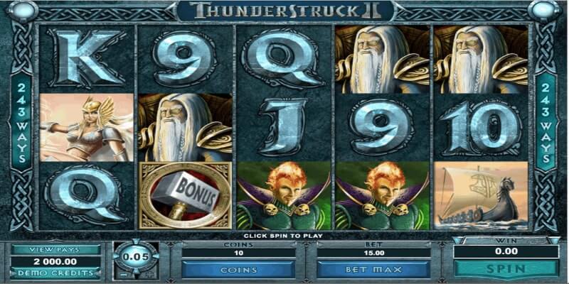 Luật chơi Thunderstruck II cần biết