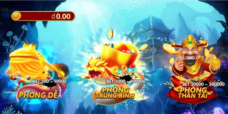 Khi tham gia Fortune Fishing nên lựa chọn phòng chơi phù hợp